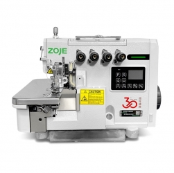 Máquina De Costura Ponto Cadeia/Ponto Conjugado 4 fios Eletrônica com Motor de Passo - Zoje B7510-13-MD2