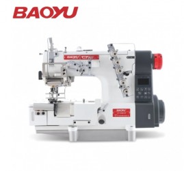 Máquina de Costura Galoneira BT Plana Fechada com Refilador Direito  e Motor Direct Drive - Baoyu GT-550D-05-CB364-DS/S